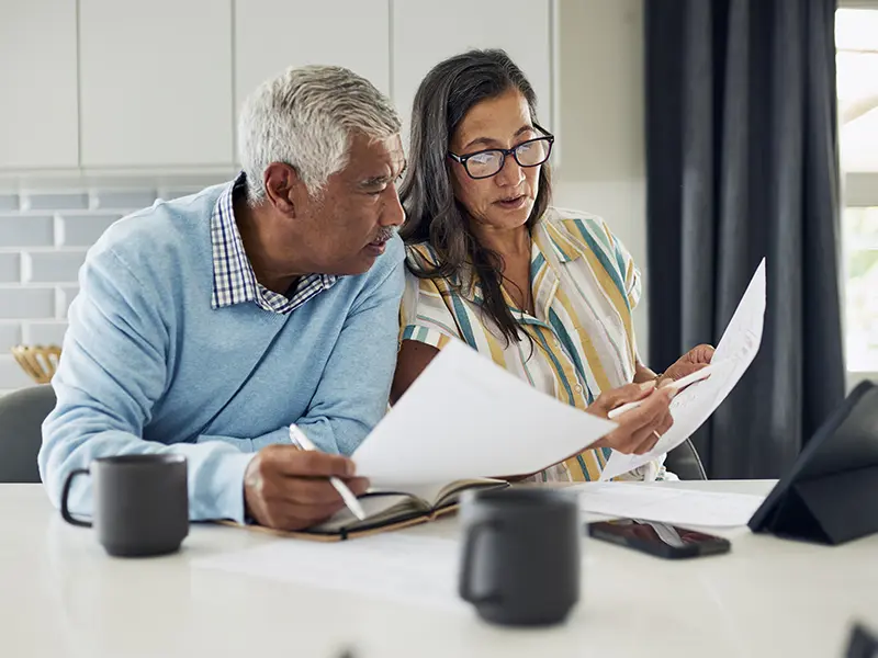 older couple on laptop